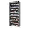 27 Pairs Shoe Rack Organizer 9-Tier Stackable Shoe Storage Cabinet Space Saving