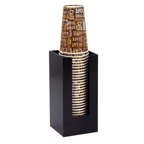 Disposable Paper Cup Dispenser, Acrylic Coffee Cup and Lid Storage Organizer Holder, Coffee Milk Tea Shop Restaurant Accessories Christmas Party Supplies