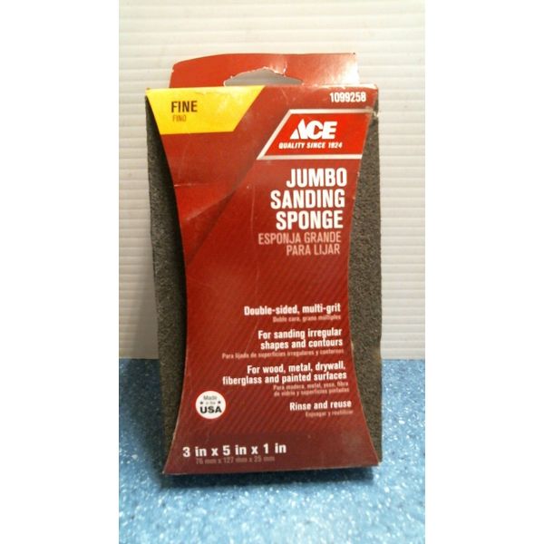 ACE Jumbo Sanding Sponge,  Fine  (1099258)  FS