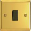 Varilight - 1G 1 or 2W 10A Switch Victorian Brass - XV1B (Black Switch)