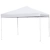 Pop Up Canopy Tent 10 x 10 FT Foldable Waterproof Adjustable Height W/ Bag White