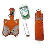 Fox Hand Sanitizer and/or lip Balm Holder Key chain
