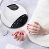 UV LED Nail Dryer, Infrared Detection, 80W, Double Efficiency, Infrared Whitening Function, For Manicure, 4-Stage Timer Settings, Can Be Used for Hands and Feet (White) [Parallel Import]