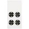Clover スナップ 17mm 4組入り 黒 26-554