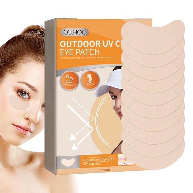 Golf Face Patch UV Protection UV Protection Facial UV Sticker for Golf Patch Freckle Reduction Cut Eye Patch Moisturizing Comfortable