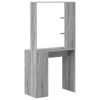 vidaXL Grey Computer Desk Grey Sonoma Wood Composite Compact