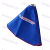 Shift Boot Cover For MT/AT Shift knob w/Blue Racing Fabric Red Stitch For Mazda