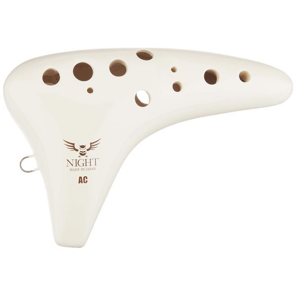 NIGHT Night Ocarina Classic Series ACI Alto C Tone Ivory (Case Included)