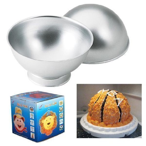 Accessotech Sports Ball Set Create 3D Cake Tennis Basket Football Tin Sponge Pan Birthday