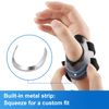 Velpeau CMC Joint Thumb Arthritis Support Brace - Soft & Hard Plastic Compose - with Thumb Compression Sleeve, Stabilizes Thumb CMC Joint Without Limiting Hand Function (Black, Right - Medium)