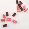 20pcs Double Row Dip Switch 6 Position Slide Type Switch 2.54mm PCB On-Off Toggle Switch for Circuit, Breadboard