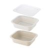 Richell Colander & Bat Rectangle M with Lid, Ivory | Colander Bowl, Cookware, Made in Japan