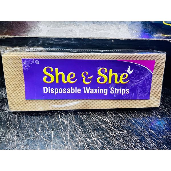 Metrey She & She Waxing Strips, Disposable, 100 Count Pack