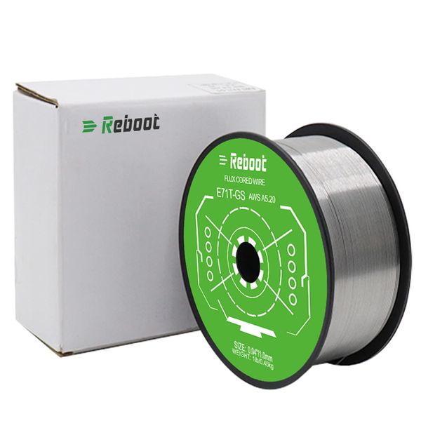 Reboot Flux cored Wire Welding Wire 1.0MM 0.5KG E71T-GS Without Gas Welding FCAW for MIG Welding Machine