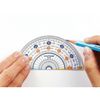 Kutsuwa HP09A-10P STAD Math Protractor, Pack of 10