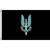 Special Air Service Sas Flag 3ft x 2ft, Black, Small