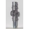 Extension Pole Adapter - Euro Threads to Euro Threads.  All metal.  1c