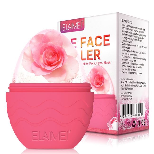 Skin Care Beauty Lifting Contouring Tool Silicone Ice Cube Trays Ice Globe Ice Balls Face Massager Facial Roller Reduce Acne Pink