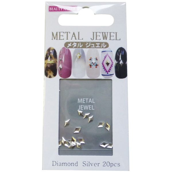 Metal Jewel ☆ Leaf Diamond Gold Silver metarusutazzu sliver