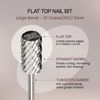 Professional Silver Large Barrel Nail Carbide Drill Bit 2X Coarse Grit