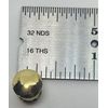3/8" Polished Turned Solid Brass BOOKCASE Knob desk small cabinet drawer pull