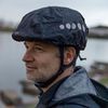 ABUS rain cap for helmets - rain cover with decorative reflectors and elasticated strap - water-repellent
