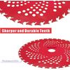 Universal 9" Brush Cutter Replacement Blades with Dual Adapter Kits - 2 Pack