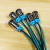 KILIGEN 5pcs 10mm 3V-8VDC LED Waterproof Indicator Light Pilot Light Signal Indicator(Red)