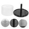 Gadpiparty Empty CD Storage Bucket, 2pcs Plastic DVD Storage Holder CD Storage Rack Empty Disc DVD Storage Containers Organizer
