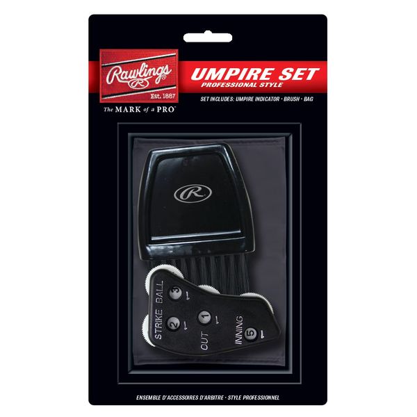 Rawlings | Umpire Accessories Set | Includes 4-Dial Indicator, Brush & Bag