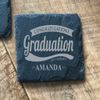 ukgiftstoreonline Personalised Slate Stone Coaster Graduation Gift