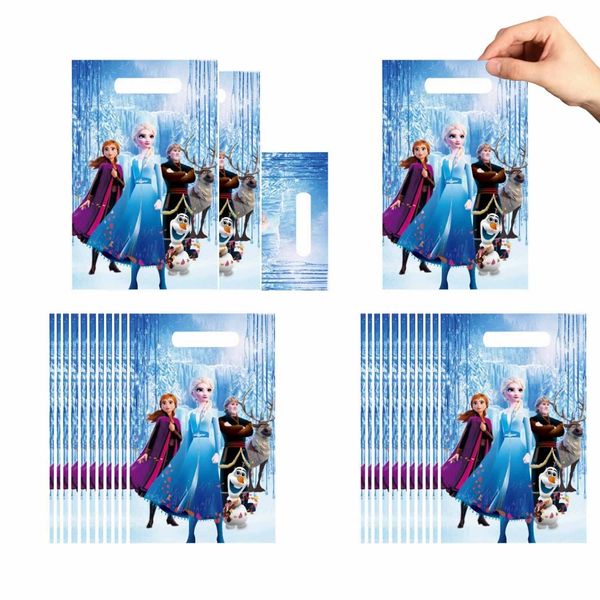 50 Pcs Frozen Party Bags for Kids, Frozen Birthday Gift Bags for Kids Party, Frozen Birthday Party Bags for Girls Boys