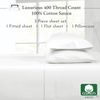 100% Cotton Twin XL Sheets Set, 400 Thread Count Sateen Bedding for Dorm Rooms &