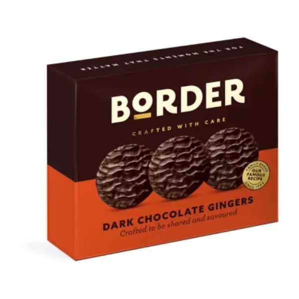 Border Biscuits Dark Chocolate Ginger Biscuits Gift Box 255g