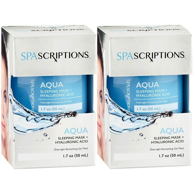 2 Spascriptions Aqua Sleeping Mask Hyaluronic Acid 1.7 oz (2 Pack)