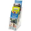 Porte-brochures with 4 Compartments 1/3 A4 Vertical Deflecto