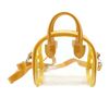 CONC CO448 Boston Shaped Clear Sewn Pouch, Yellow