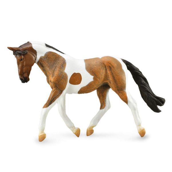 Collect A Horses Pinto Bay Mare Toy Figure