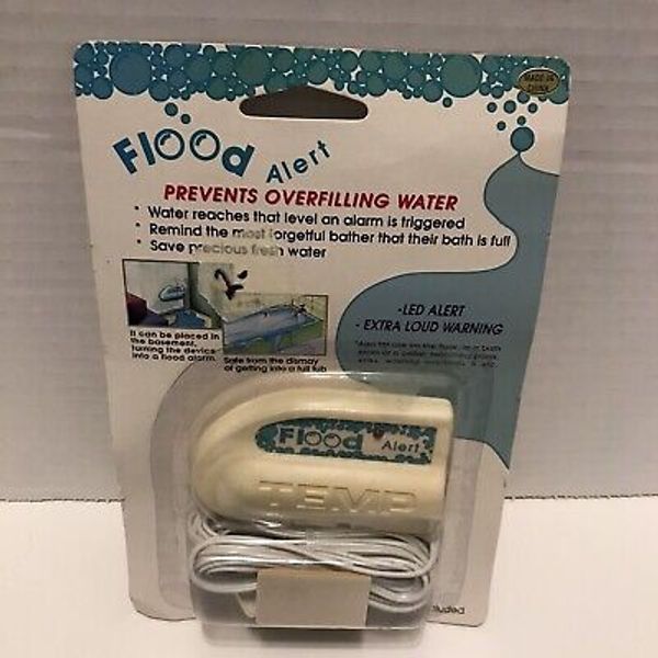 Flood Alert & Alarm ~ Bathtub, Basements And More! Sealed!