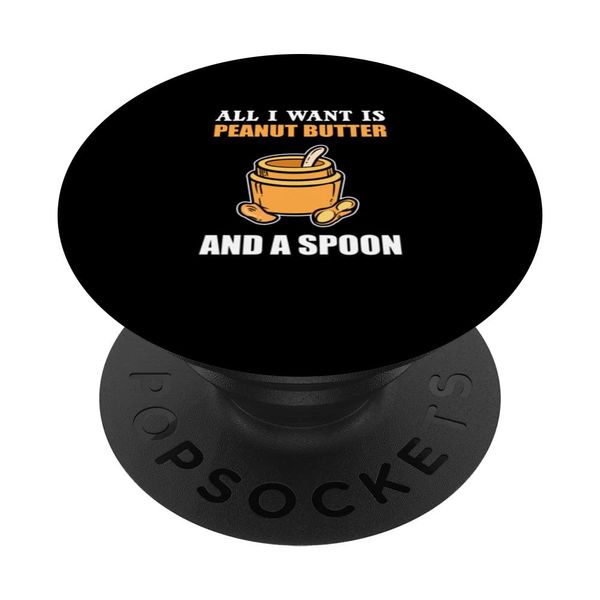 Peanut Butter and Spoon Pastry Chef PopSockets Swappable PopGrip