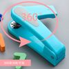 Stapler 360° Rotation Wide Application Adjustable Stapler Vertical/Horizontal Office Office Work Student Teacher School Stapler Pink Green
