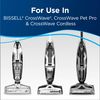 BISSELL Crosswave 1868 Multi-Surface Brush Roll, Microfiber, White, Pack of 1