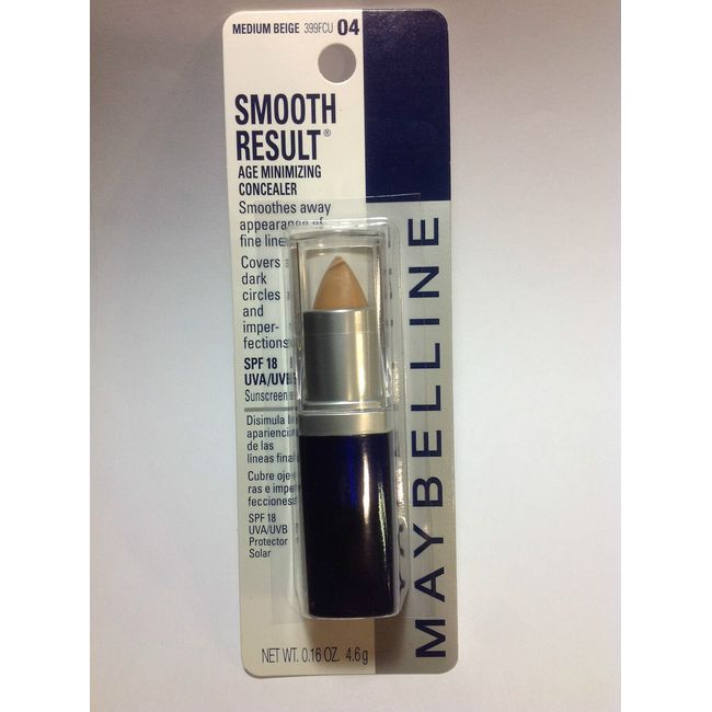 Maybelline Smooth Result Age Minimizing Concealer, Medium Beige NEW.