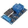 Coliao 2pcs DC 6-30V Timer Relay Programmable Time Delay Relay Module Cycle Timer with LED Display Support Micro USB 5V Power Supply, Smart Home Controller