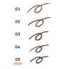 Cezanne Eyebrow Extension with Brush 05, Natural Gray, 0.008 oz (0.21 g), Extrusion Type, Waterproof, Gram (x1)