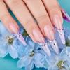 Carehabi Nail Tips, 500 Pieces False Nail Acrylic Artificial Nail Tips with Storage Case for Nail Salons and DIY Nail Art at Home 10 Sizes