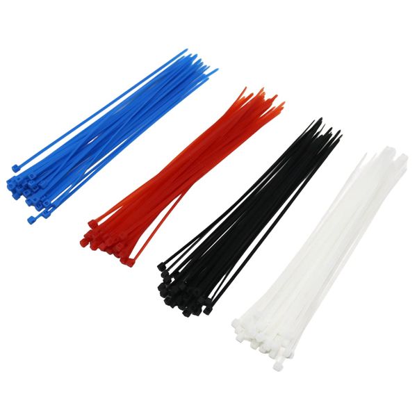 fiXte Cable Ties Multi Use 2mm x 150mm Plastic Tie Wraps Zip Ties Office Home Garden Garage Workshop (Pack of 120)