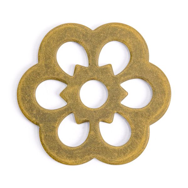 Hardware Philosophy Clover Brass Backplate Washers Hardware 1.25" - Set of 10