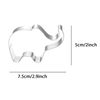 ZDYWY Elephant Shaped Cookie Cutter