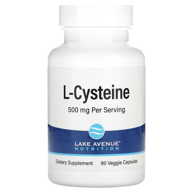 L-Cysteine, 500 mg, 90 Veggie Capsules